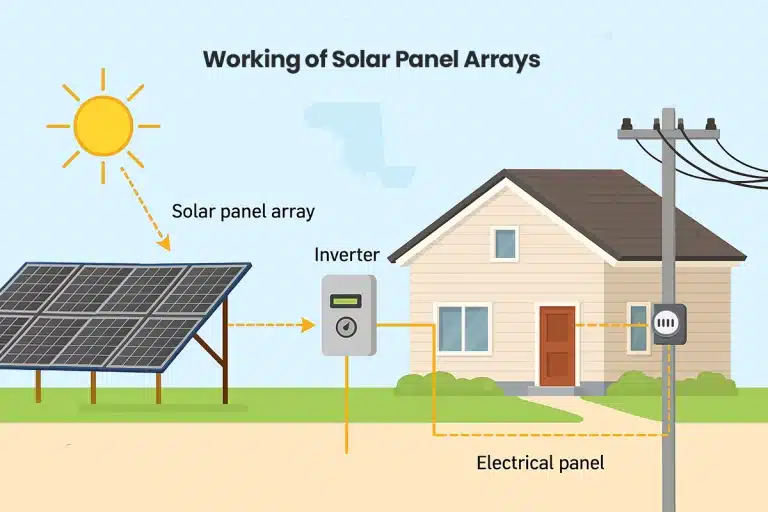 How do solar panel arrays work?