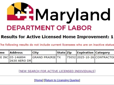 Maryland Home Improvement # 144944 Maryland Home Improvement # 144944 Solar SME Certifications