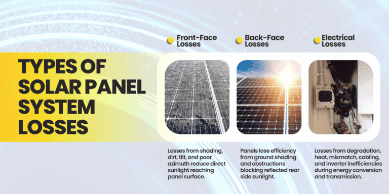 different types of Solar PV Loss